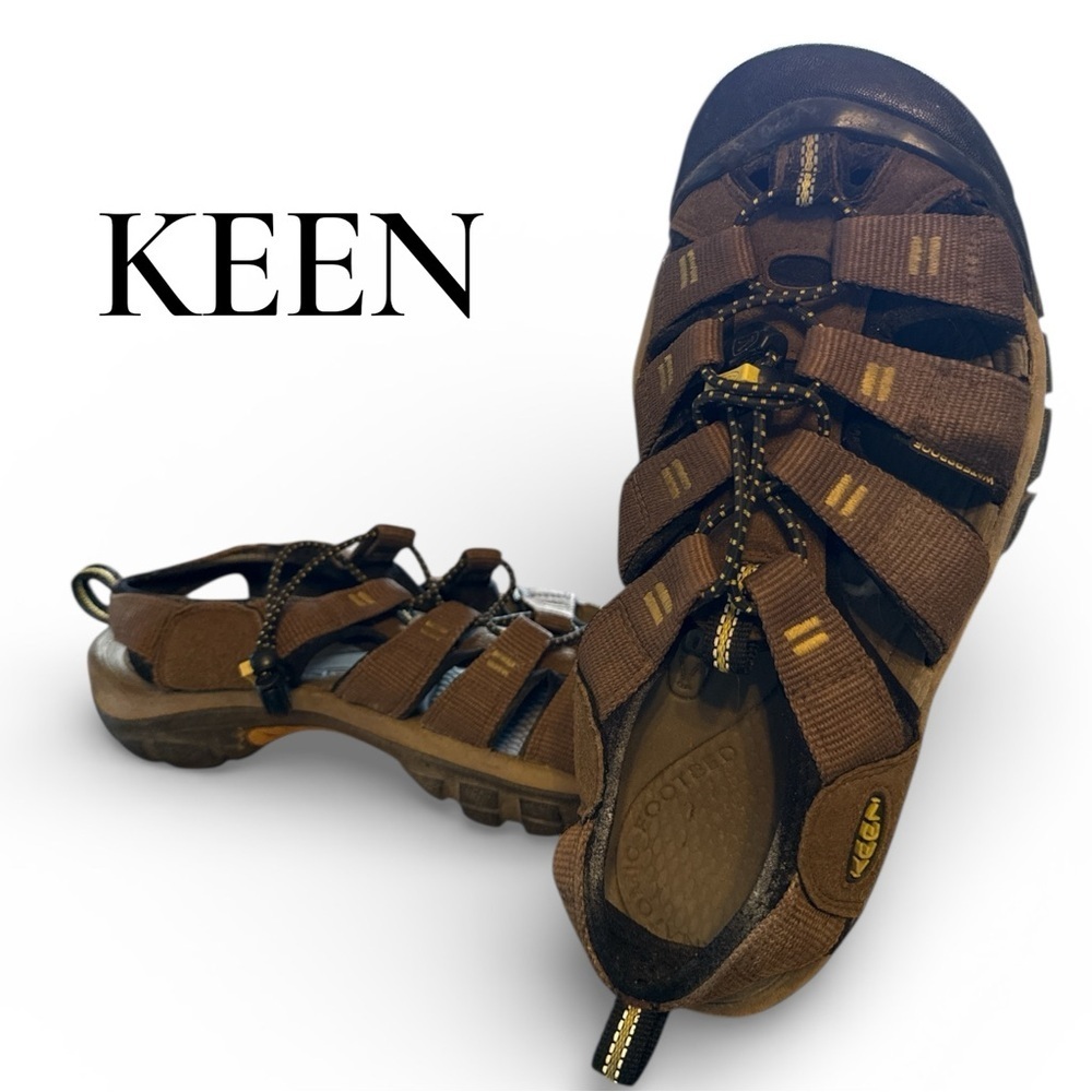 KEEN Newport H2 Brown Rugged Sport Sandals Men’s US 8.5 Trail Outdoor Hiking